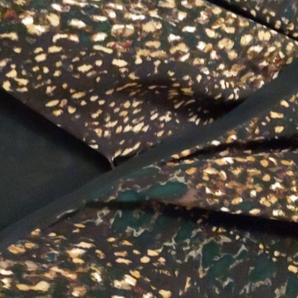 Cynthia Steffe Ruffle V Neck Animal Print Straight Silk Dress Size 12 - Picture 6 of 13